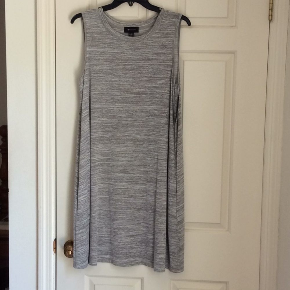AB Studio Knit Grey Swing Dress
